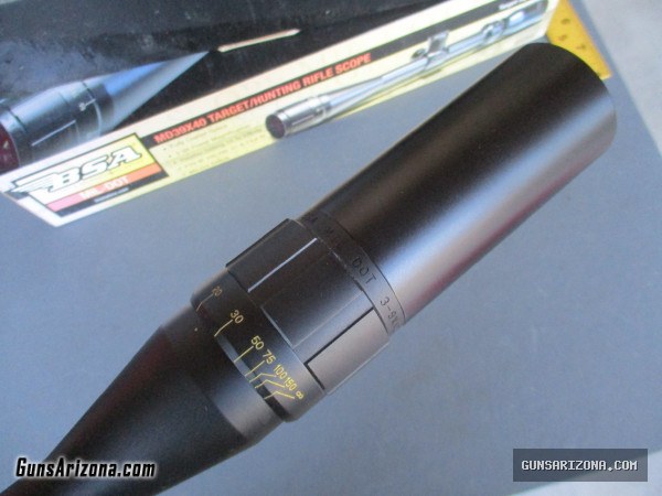NIB BSA 3-9x40 Target Turret Hunting Mil Dot Rifle Scope
