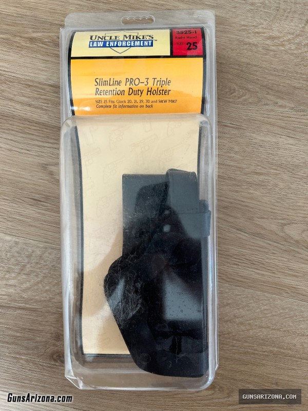 Uncle Mike’s Slim Line Pro-3 Triple Retention Holster Size 25