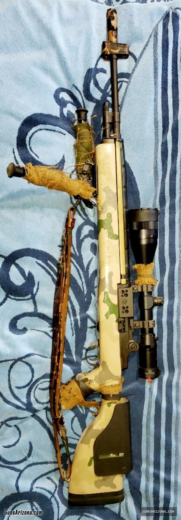Springfield M1a Counter Sniper Dual Lug Receiver McMillan Stock HBAR 22
