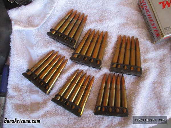 AMMO: British 303 Rifle Ammunition, 30 rounds on stripper clips