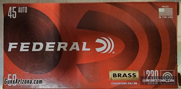 Federal 45 cal. ammo for sale