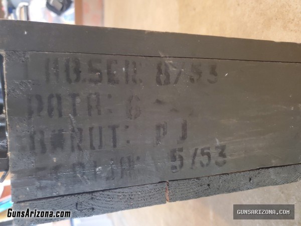 198 grain 8mm Mauser 7.92x57 Ammo from Yugosalvia SEALED case of 900 rounds