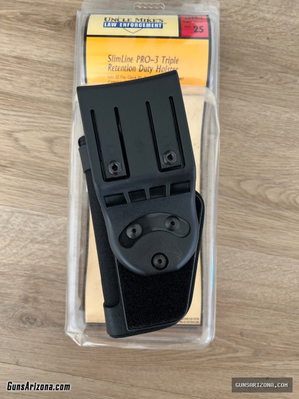 Uncle Mike’s Slim Line Pro-3 Triple Retention Holster Size 25
