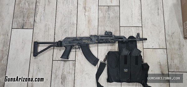 Zastava N-PAP AK 7.62x39, Midwest forend, accessories