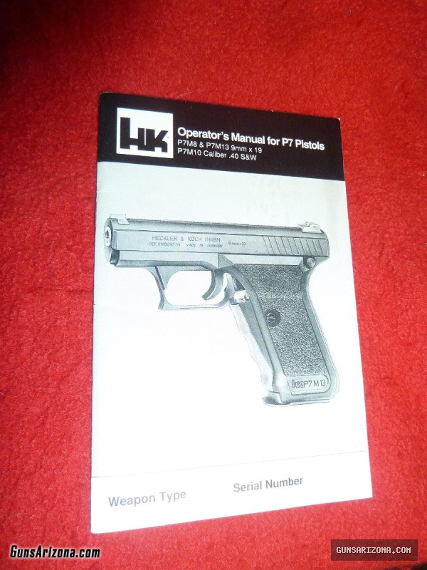 HK;  P7 M10 & M8 MAGS + Owners Manual + HK4 MAGS + more