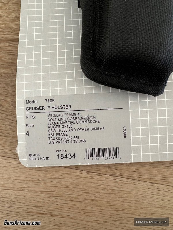 Bianchi AccuMold Cruiser Holster 7105 Size 4