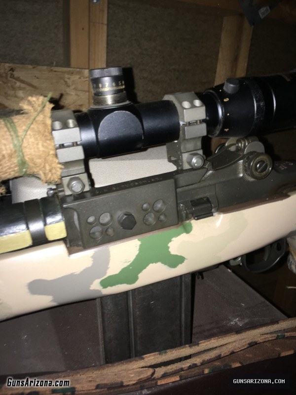 Springfield M1a Counter Sniper Dual Lug Receiver McMillan Stock HBAR 22