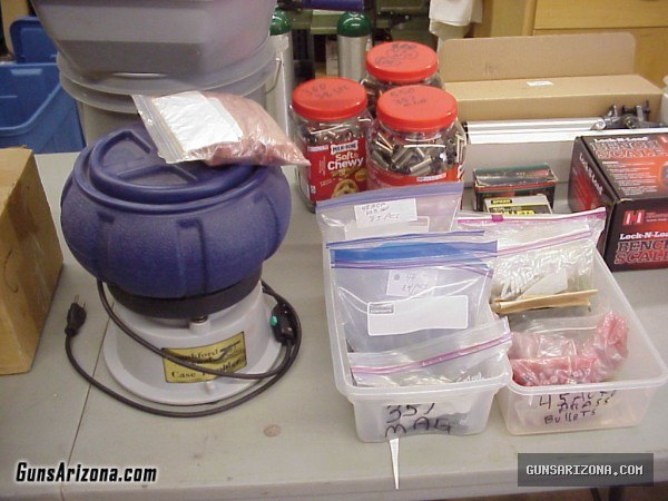 large lot of reloading equipment