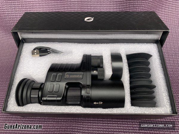 BOTH Oneleaf.ai Commander NV100 Rifle Scope Night Vision + IR Monocular
