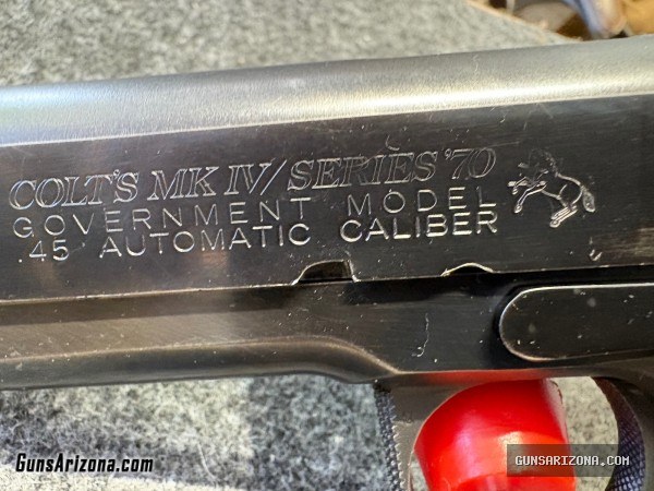 Colt MK4 series 70 1980 vintage enhanced
