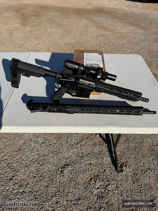 ?450 Bushmaster AR Pistol with 1,100 rounds‼️ 2 complete upper receivers
