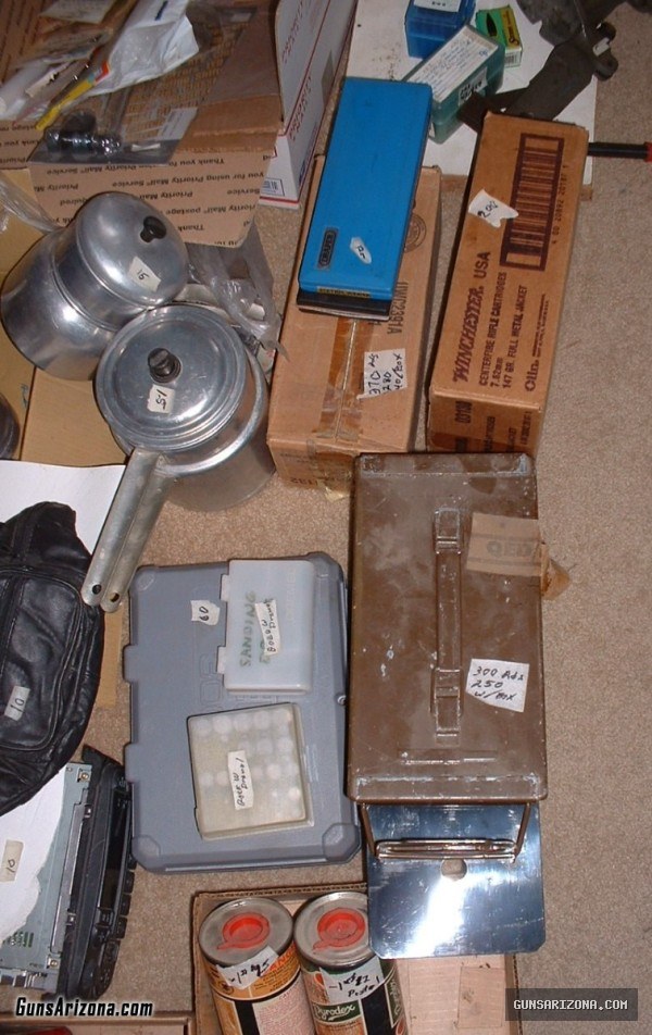 7.62 x 51, 243, 45 ACP, 30 Carbine, Factory Ammo, Reloads, and Components from an Estate