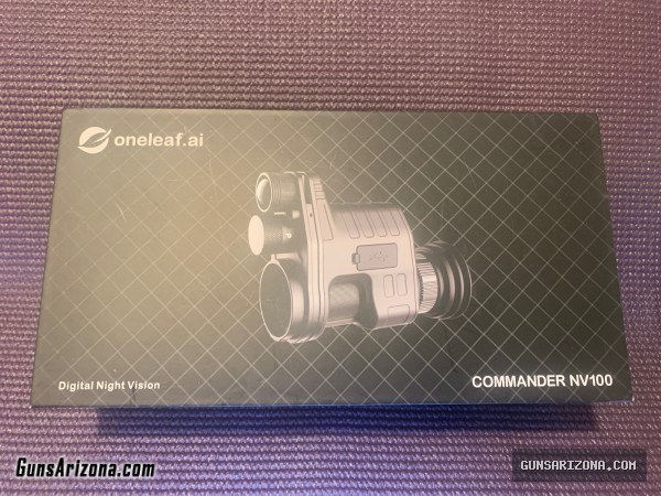 BOTH Oneleaf.ai Commander NV100 Rifle Scope Night Vision + IR Monocular