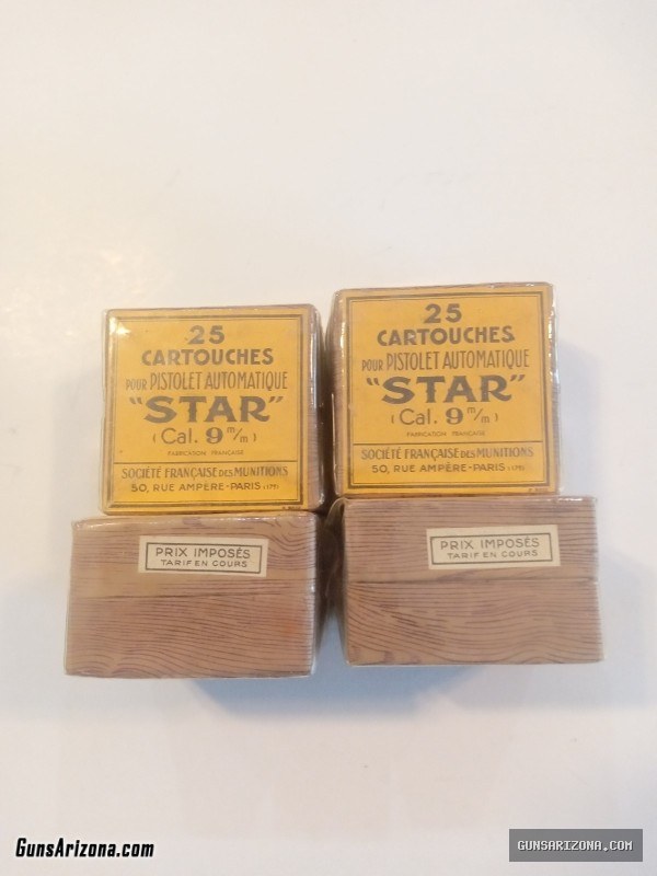 French Star 9mm Largo Ammunition