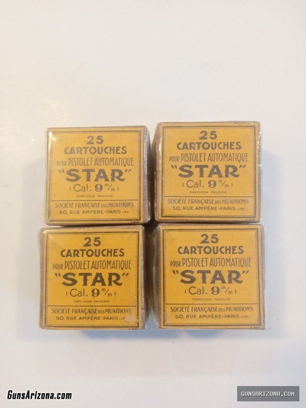 French Star 9mm Largo Ammunition