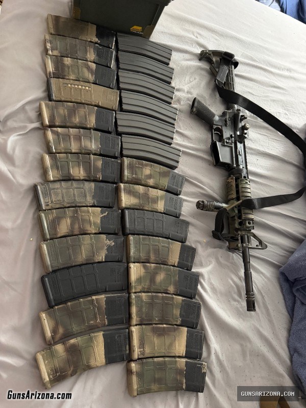 AR-15 with ammo