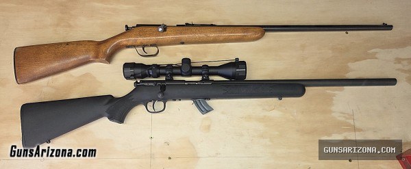 TWO .22 RIFLES FOR SALE