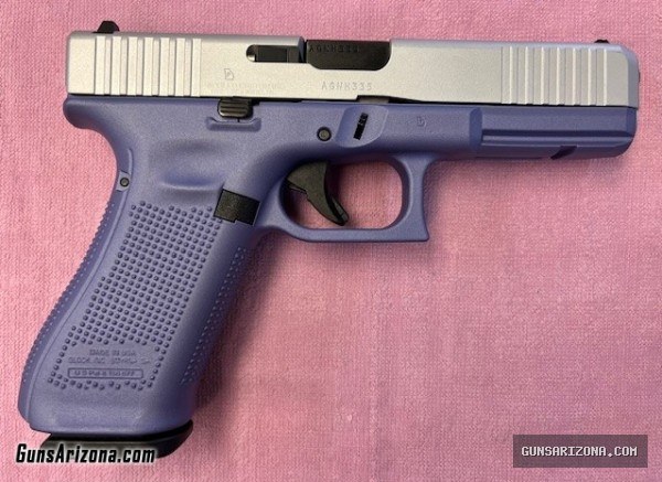 Glock 17 Gen5 Two-Tone Purple/"Satin Aluminum" 9x19 Semi-Auto Pistol