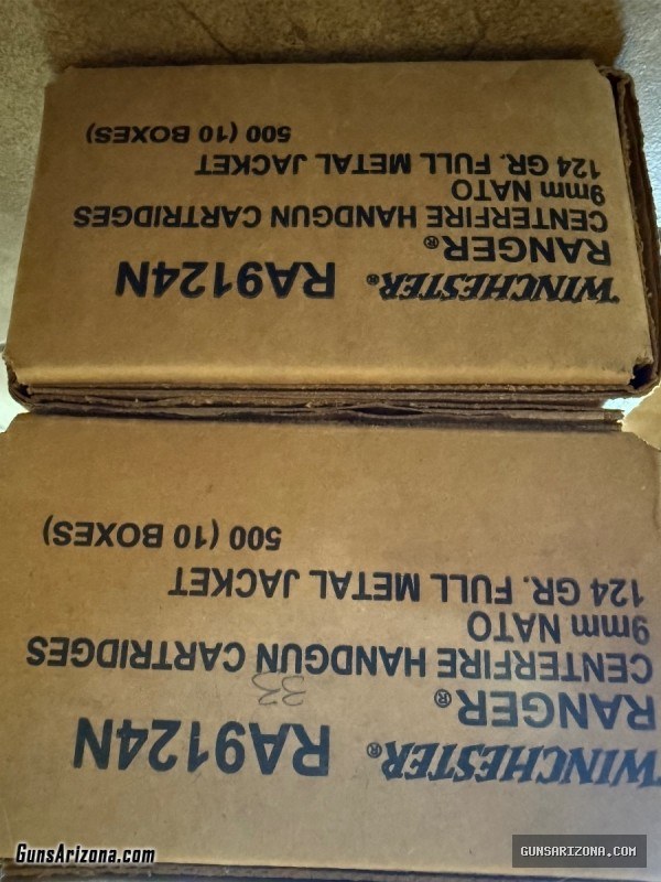 9mm and .223 ammunition