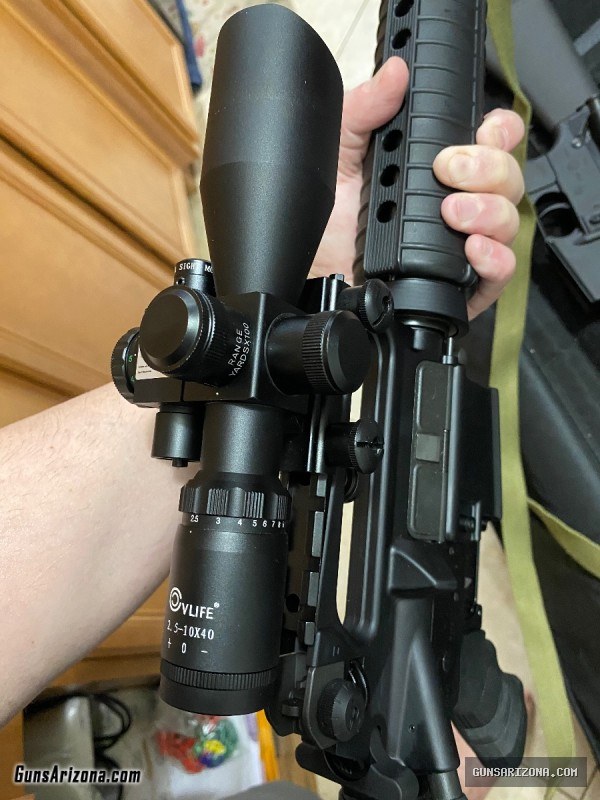 Retro SA-16A2 Military Springfield AR15 223/556 w scope