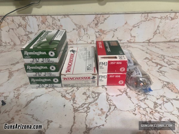 1566 BULK LOT OF .357 SIG AMMO - FACTORY LOADS ammo