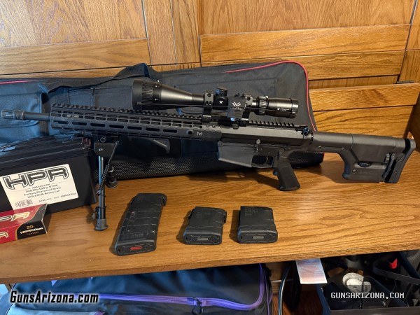 AR10 .308 + case + ammo + mags