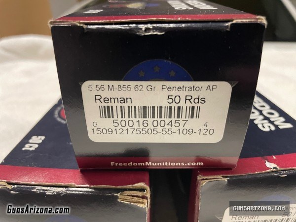 Freedom Munitions M855 reman.