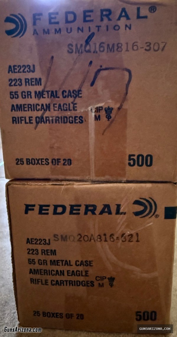 9mm and .223 ammunition
