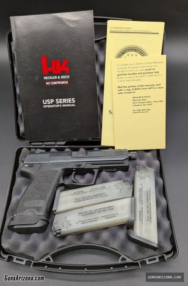 H&K USP 9 | THREADED BRRL | SA/DA | 9MM | 4.7