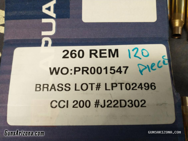 .260 Rem/6mm reloading components