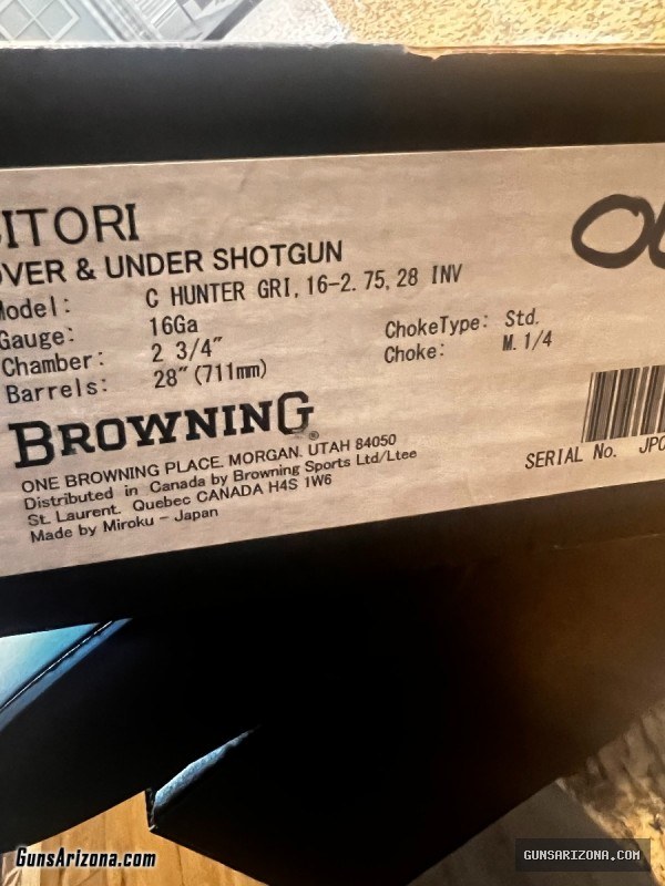 Browning Citori 16 gauge LNIB