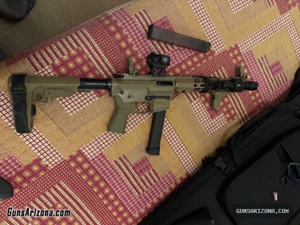 AR-9 with upgrades (suppressor ready) aero precision