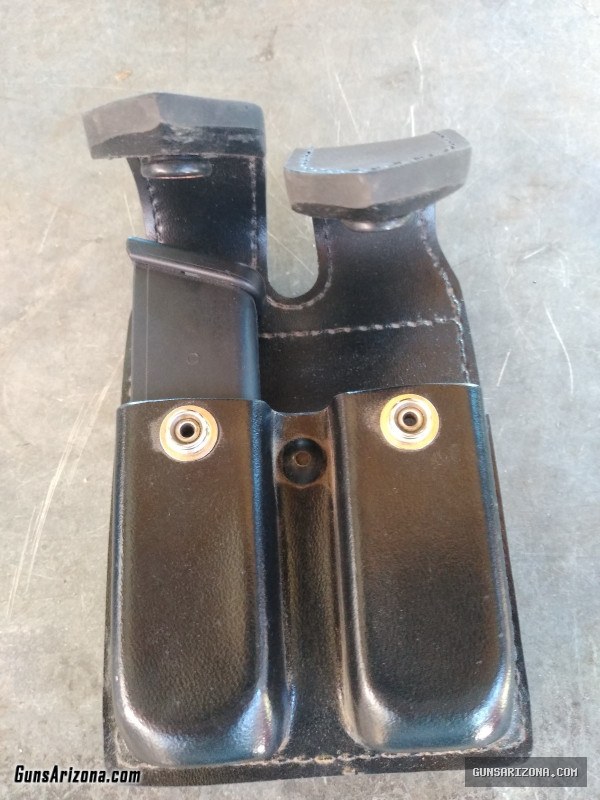 Glock 40 magazine and two mag belt holder