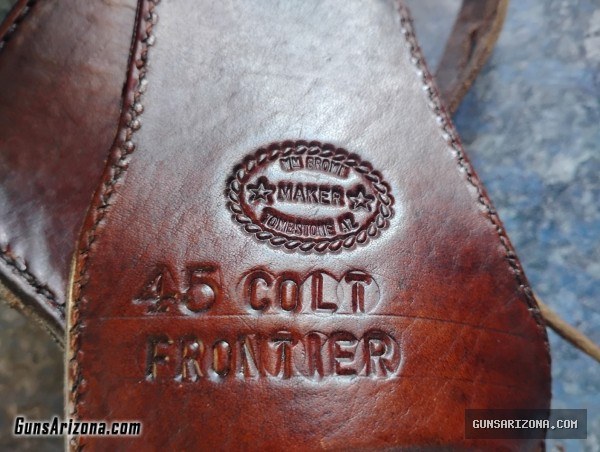 Tombstone Leather Maker "WM Brown" Left hand draw for Vaquero, Schofield and Colt Frontier
