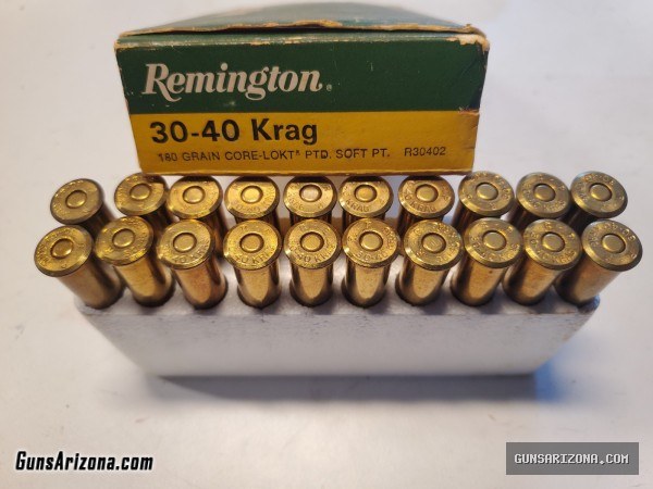 30-40 Krag  Remington CoreLokt 180gr NOT RELOADED AMMO