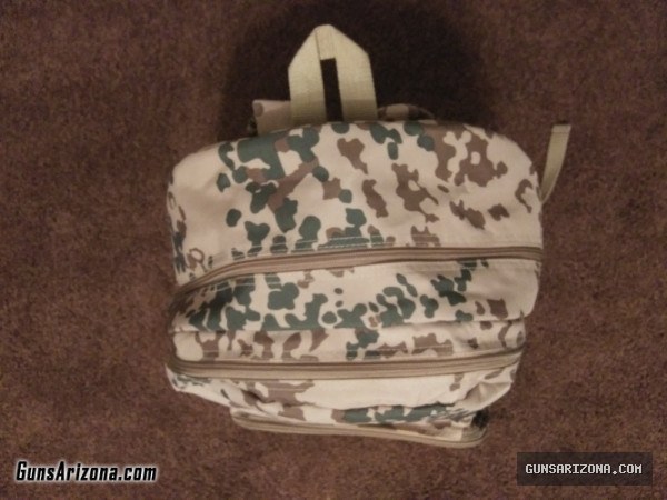 German tropentarn desert camo backpack