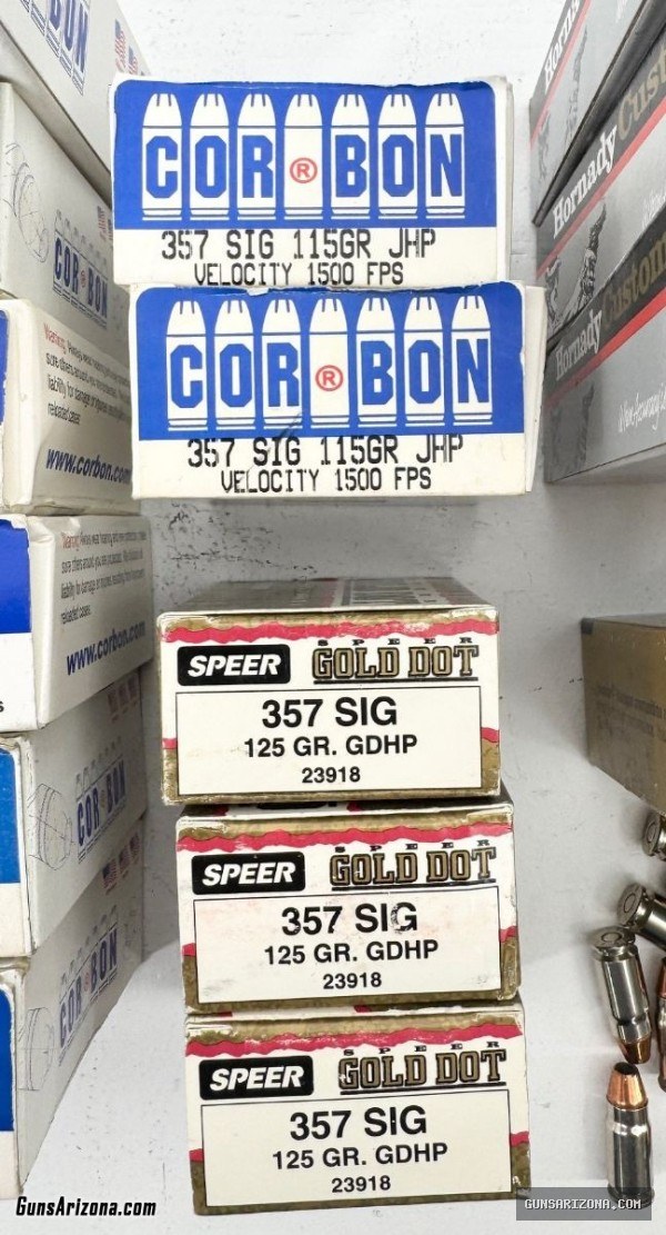 1566 BULK LOT OF .357 SIG AMMO - FACTORY LOADS ammo