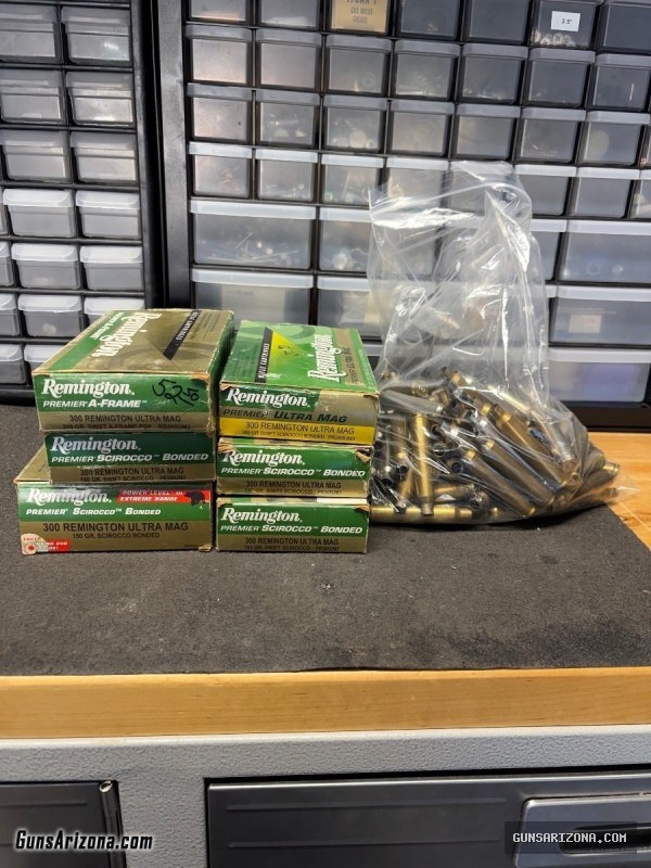 300 Remington Ultra Mag Brass 208 pieces