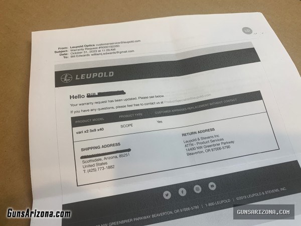 BRAND NEW Genuine  Leupold VX-Freedom 3-9x40 Scope