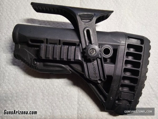 FAB DEFENCE BUTTSTOCK MONOPOD BUILT-IN ADJUSTABLE CHEEK REST $ 150.00 I WILL NOT RESPOND TO