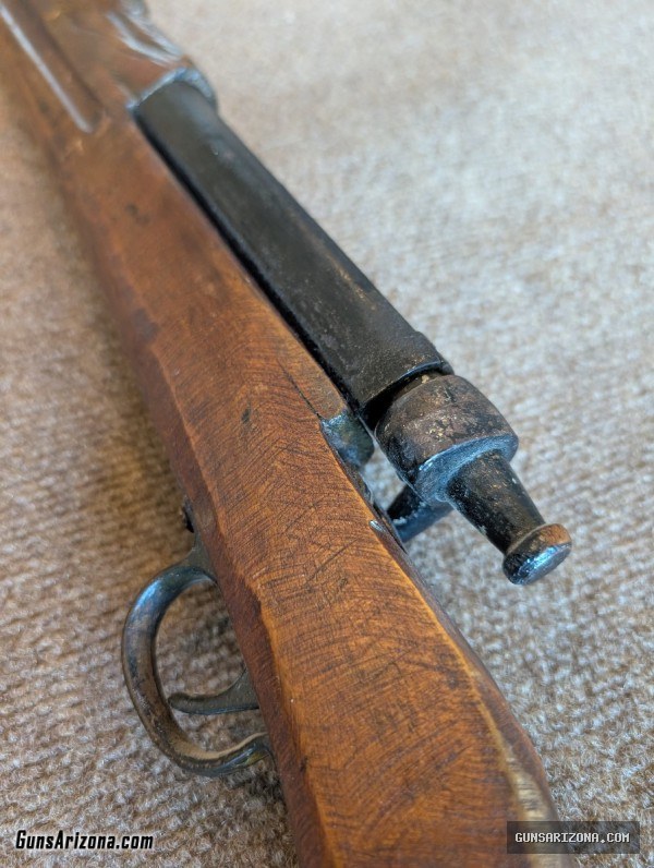 Vintage Bolt-Action Toy Training Rifle – Antique WWI/WWII Style Wood & Metal Prop