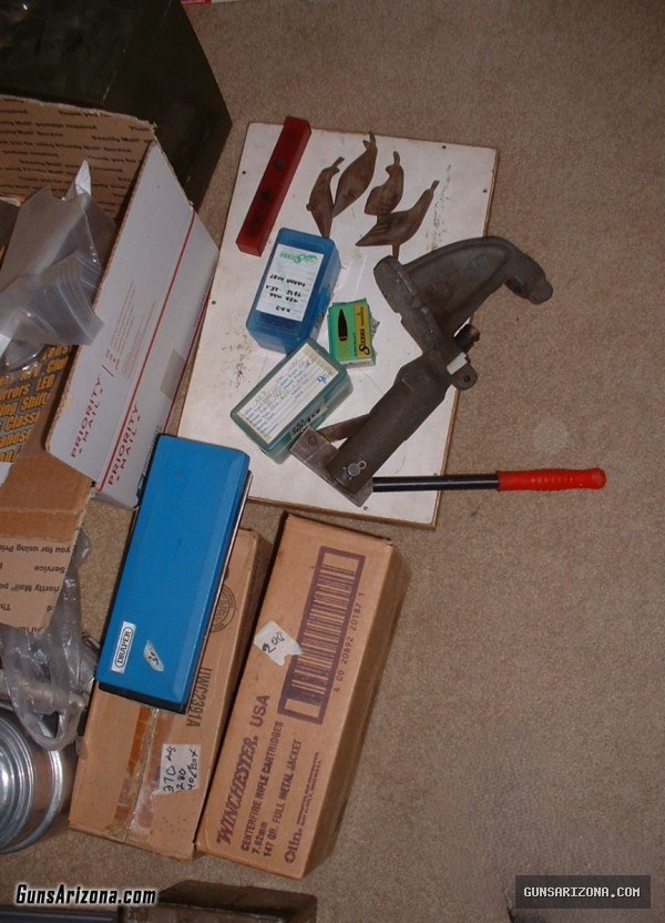 7.62 x 51, 243, 45 ACP, 30 Carbine, Factory Ammo, Reloads, and Components from an Estate