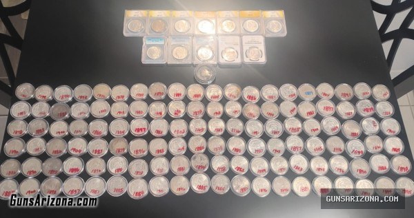 Morgan Silver Dollar Collection (SILVER) 133 COINS! 3 KILOS  7 POUNDS