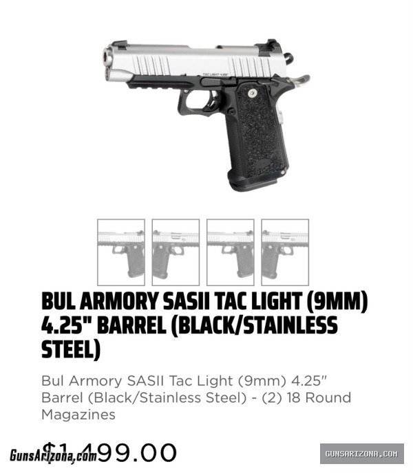 Bul Armory SAS II Tac Light 4.25