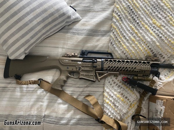 VR 60 tactical 12 gauge semi model shotgun like new a lot of add-ons plus shells