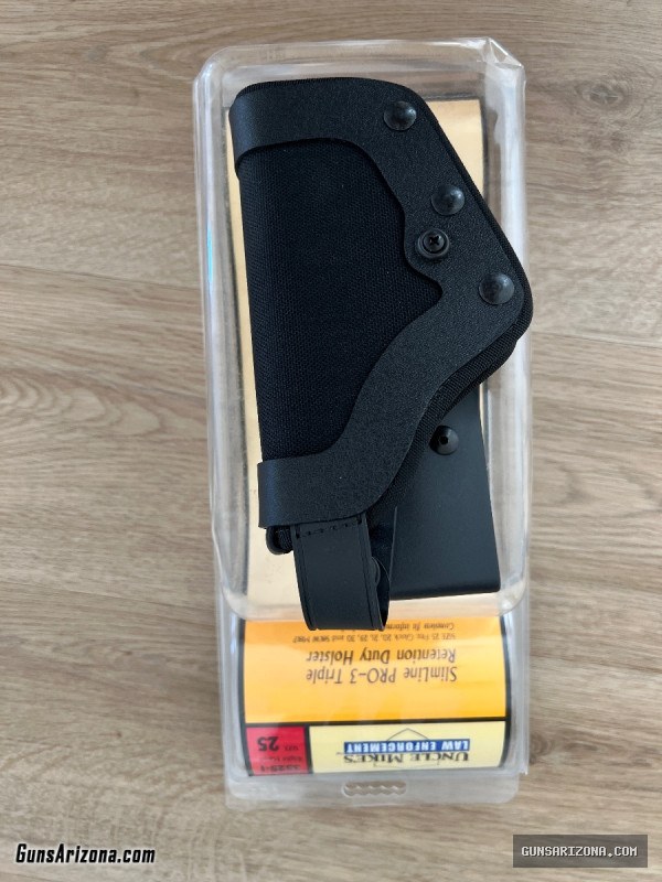 Uncle Mike’s Slim Line Pro-3 Triple Retention Holster Size 25
