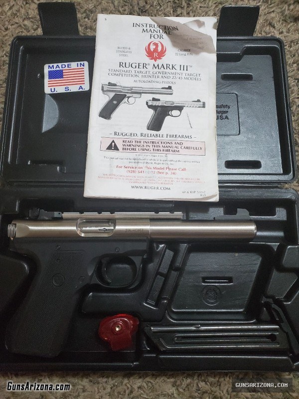 Ruger MarK 3 III 22/45 Target Model Pistol .22LR