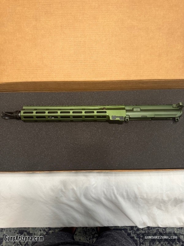 Geissele 14.5 super duty upper in ODG green