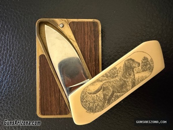 Vintage Bird Dog Touche’ by Gerber Buckle Knife