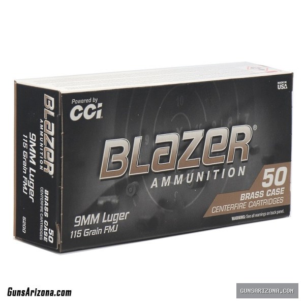 CCI BLAZER 9MM Ammo